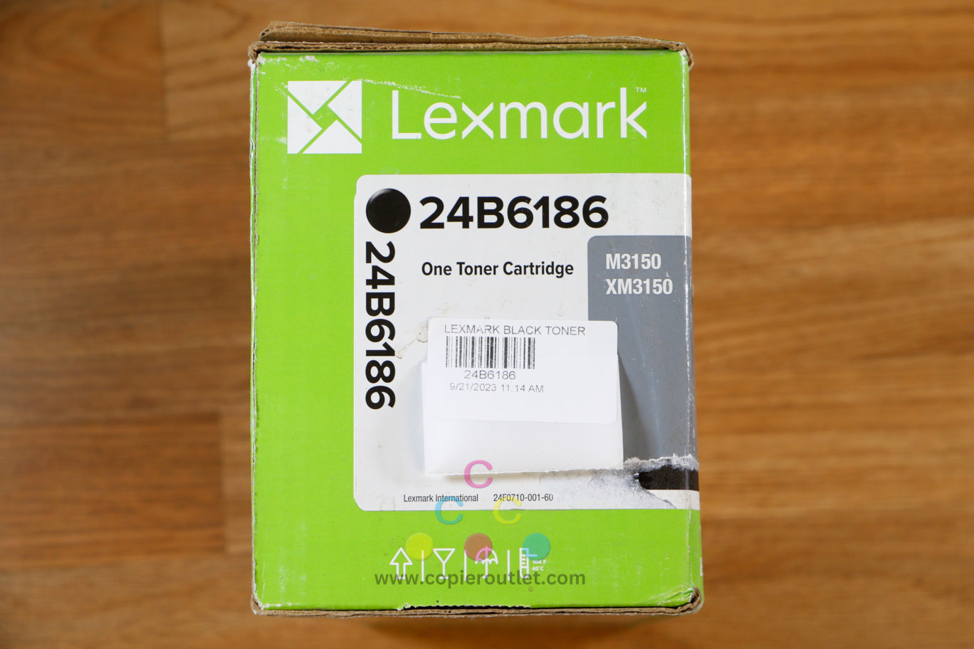 Cosmetic Genuine Lexmark 24B6186 K Toner Cartridge Lexmark M3150 XM3150 Same Day