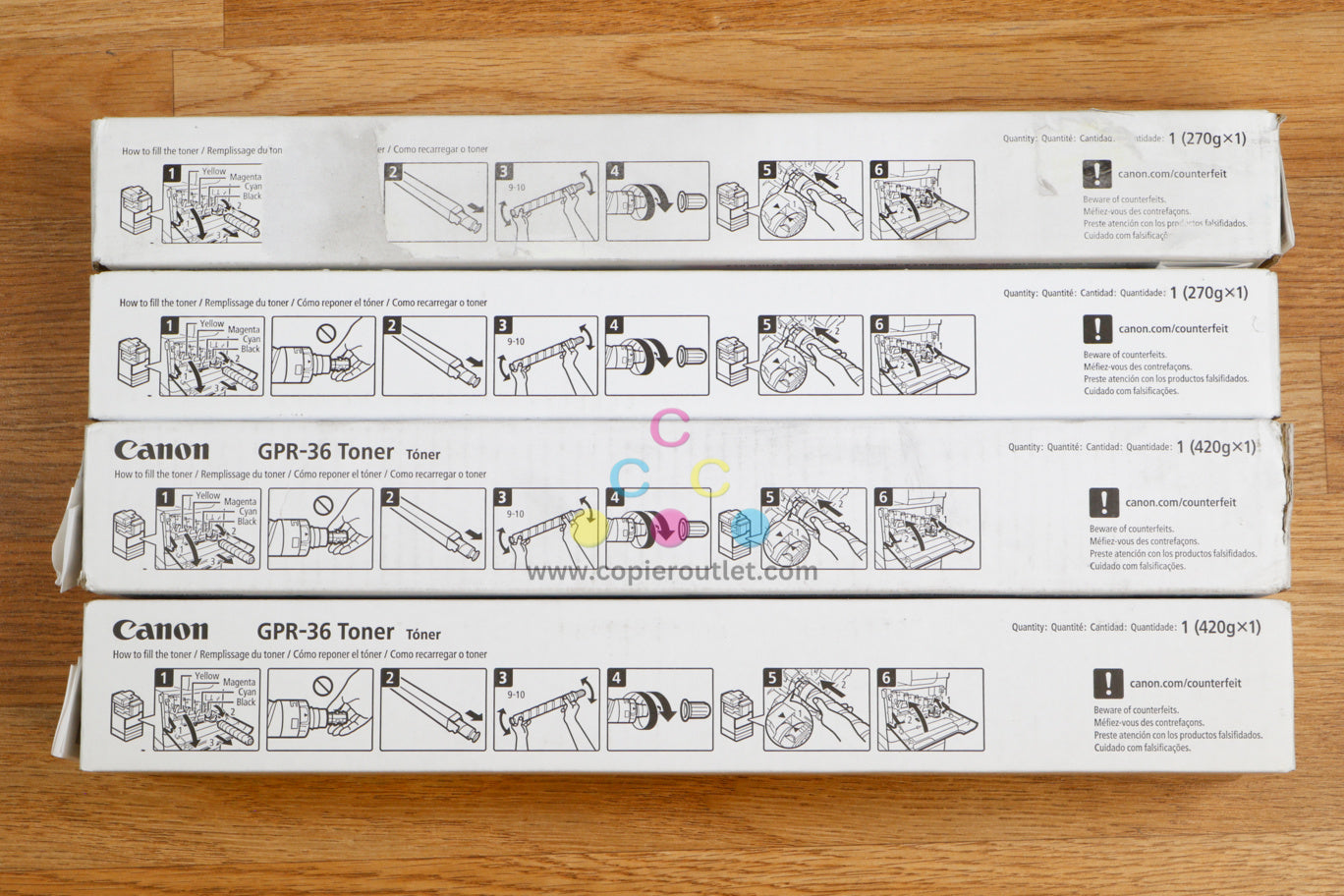 Cosmetic Canon GPR-36 CMKK Toner Carts iR C2020 C2025 C2030 C2220 C2225 C2230 !!