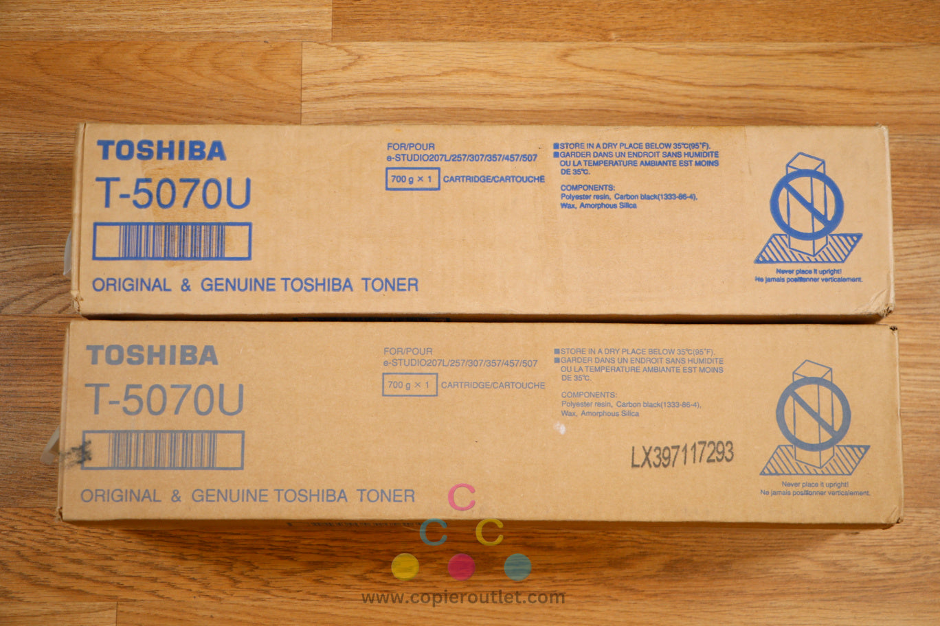 Lot of 2 Toshiba T-5070U Toner Cartridges e-STUDIO 207L 257 307 457 507 Same Day