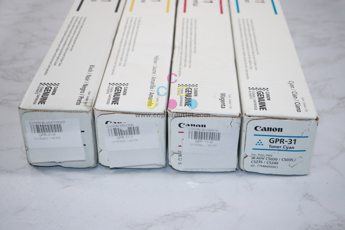 Cosmetic Genuine Canon GPR-31 CMYK Toner Cartridge iR AD C5030/C5035/C5235/C5240