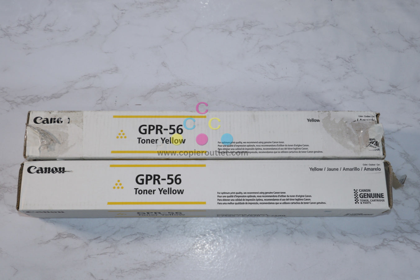 2 Cosmetic/Open Canon iR ADVC7565,C7570,C7580,C7765,C7770 Yellow Toner GPR-56Y