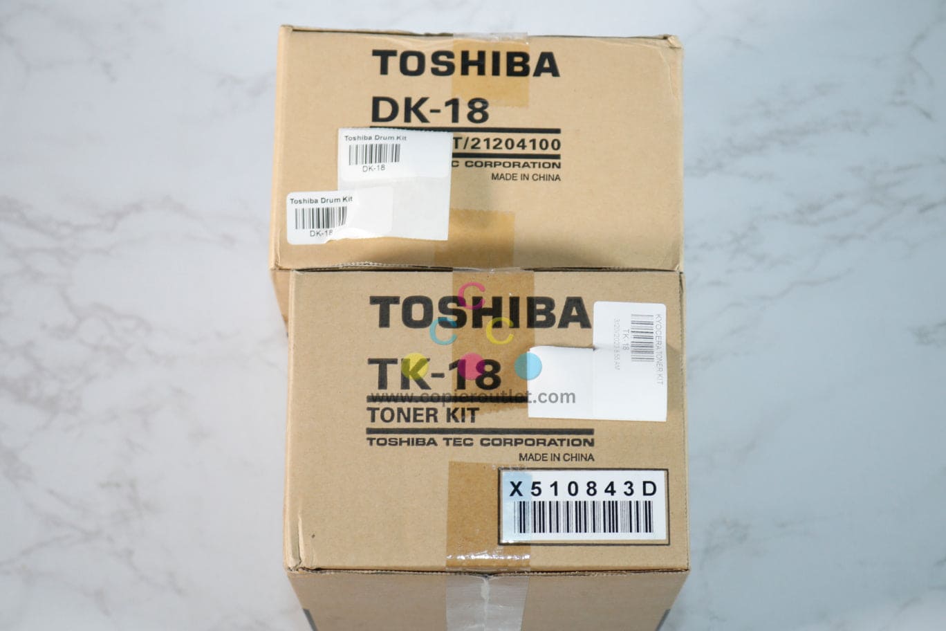 OEM Toshiba 80F,85F Drum Kit & Black Toner Kit DK-18,6A000001590 / TK-18,21204100