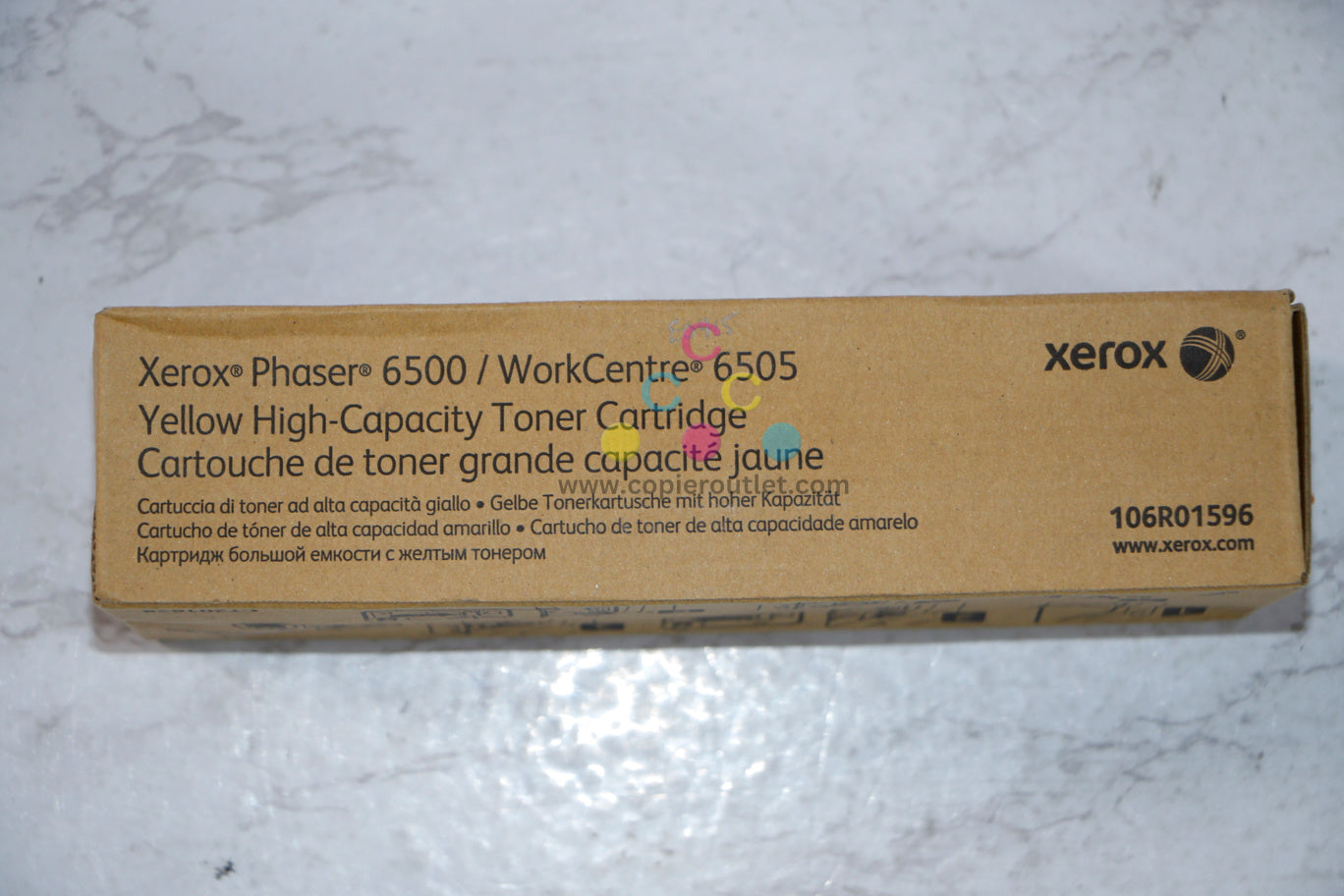 Open OEM Xerox Phaser 6500, WorkCentre 6505 Yellow High-Capacity Toner 106R01596