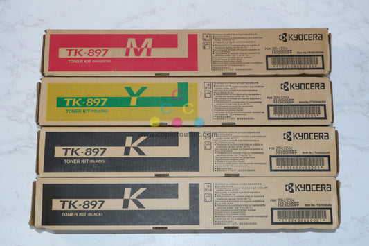 OEM Kyocera FS-C8520MFP,FS-C8525MFP,TASKalfa205c,255c TK-897 MYKK Toner Set