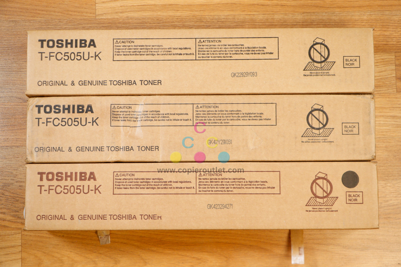 3 No Seal Toshiba T-FC505U K Hi Yi Toner Cart eSTUDIO2505AC 3005AC 4505AC 5005AC