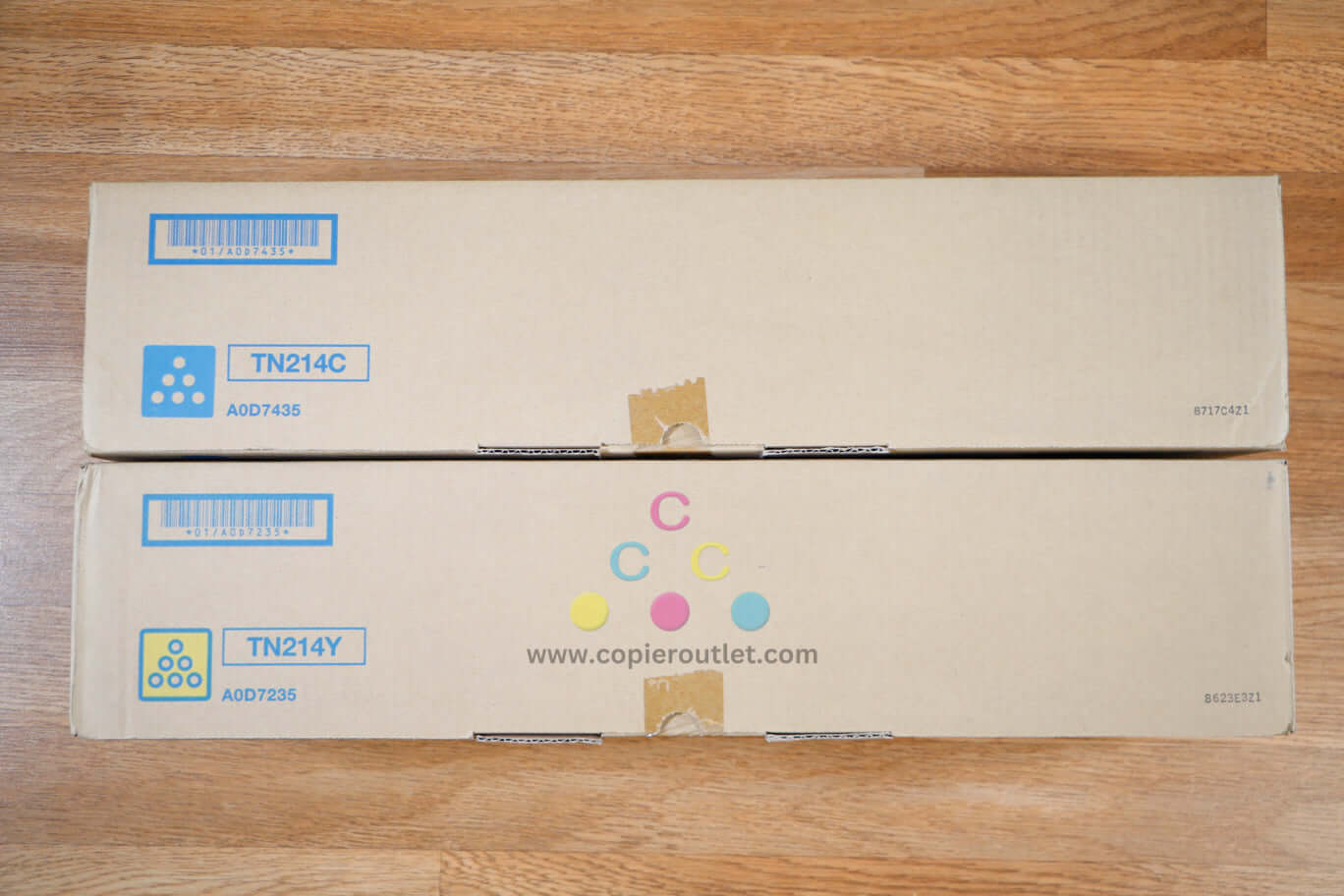 Genuine Konica Minolta TN214 CY Toner Cartridges BizHub C200/C203/C253 Same Day!