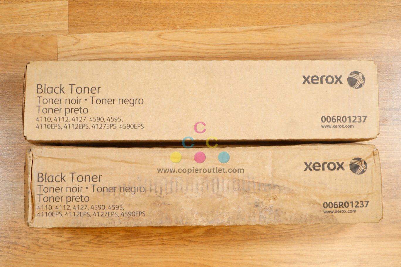 2 Genuine Xerox 006R01237 Black Toner Cartridges Xerox 4110 4112 4127 4590 4595!