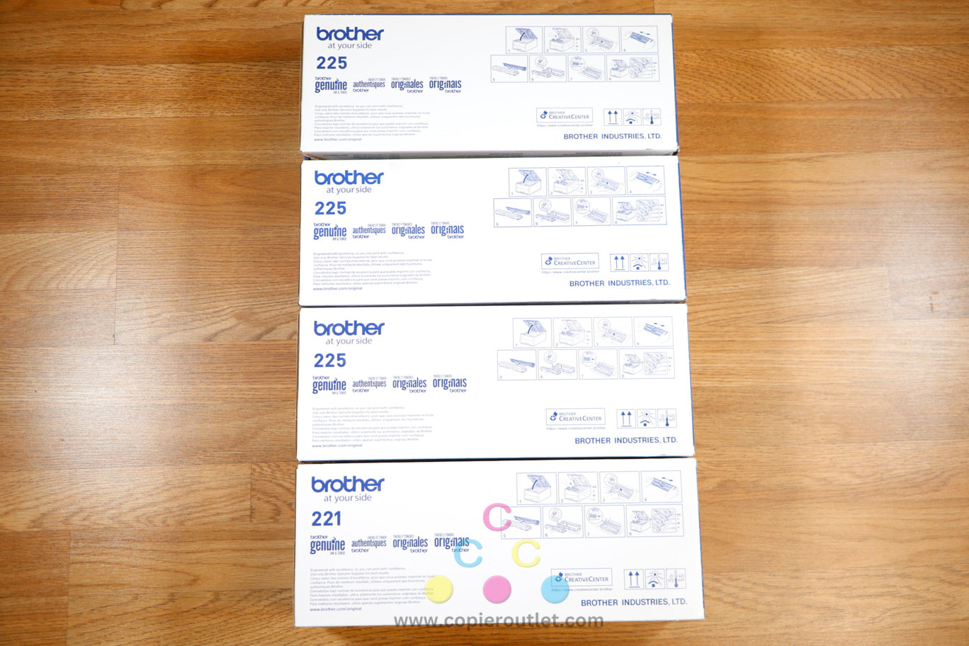 Genuine Brother CMYK Toner Cart Set HL-3140CW HL-3170CDW HL-3180CDW MFC-9340CDW!