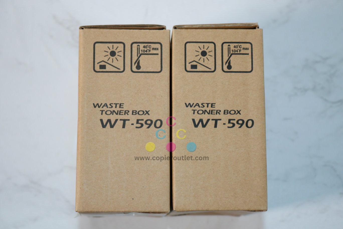 2 OEM Kyocera ECOSYS P6021cdn Waste Toner Boxes WT-590,WT590(302KV93110)