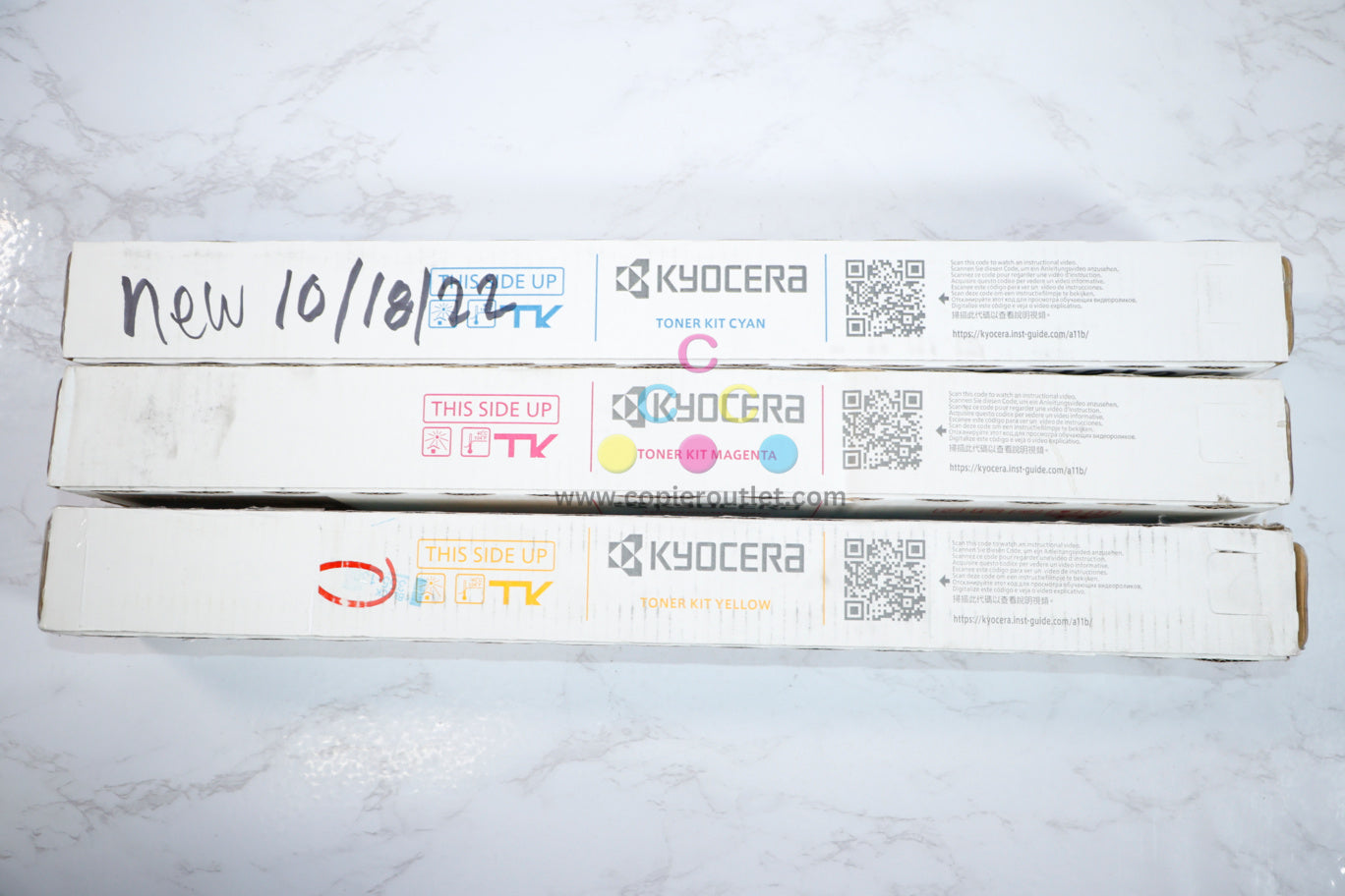 Cosmetic OEM Kyocera TASKalfa3552ci,3553ci,4052ci,4053ci CMY Toner Set TK-8527