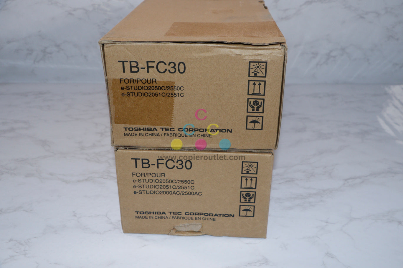 2 OEM Toshiba eSTUDIO 2000AC,2010AC,2050C,2051C Waste Toner Containers TB-FC30