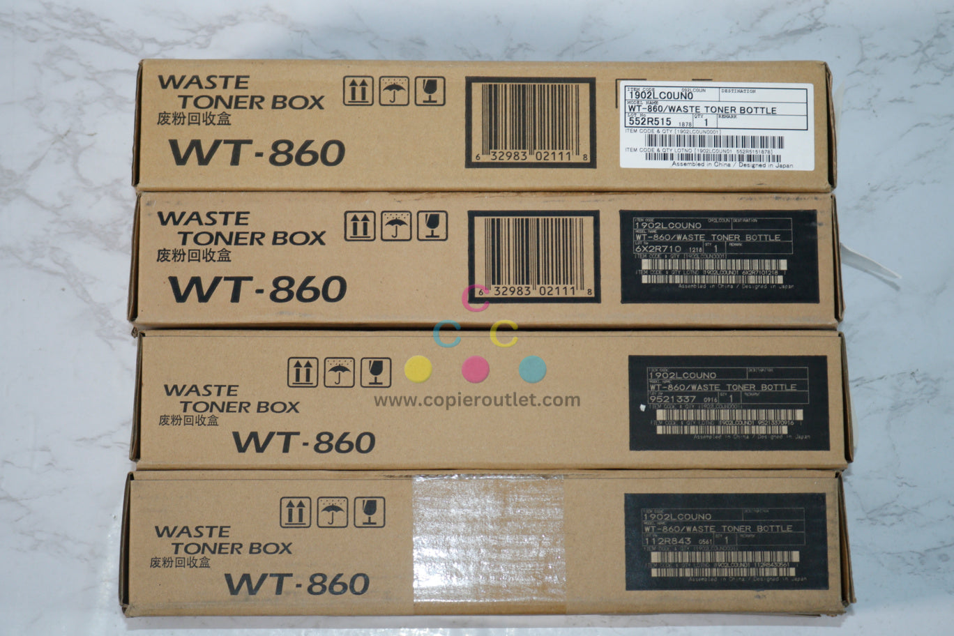 4 OEM Kyocera TASKalfa 3050ci,3551ci,3500i  Waste Toner Bottles WT-860 (1902LC0UN0)