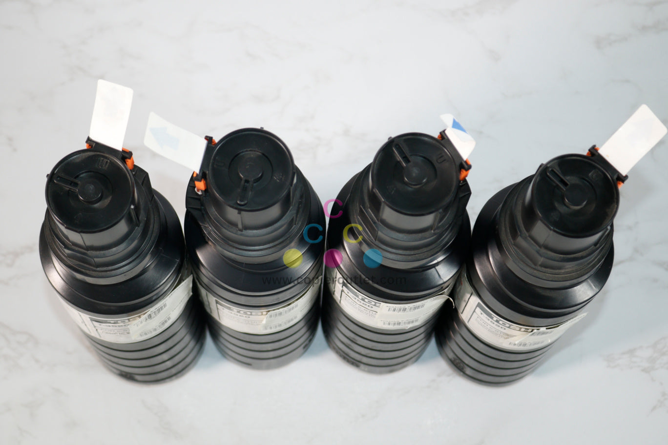 4 New OEM Toshiba  e-Studio 350, 352, 450,452,  T-3520 Black Toner Bottles (T3520)