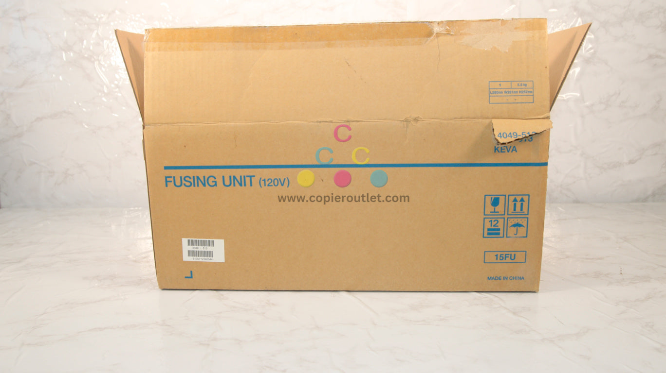 Open OEM Konica Minolta bizhub C350,8022 Fusing Unit (120V) 4049-513,15FU,KEVA