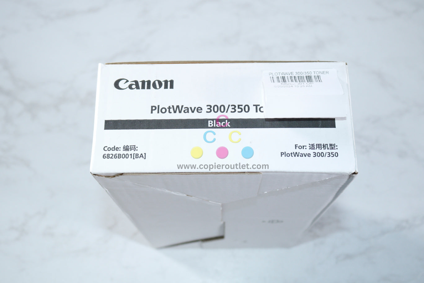 OEM Canon/OCE Plotwave 300/350 Black Toner Kit 1070066394/6826B001BA (1 Bottle)