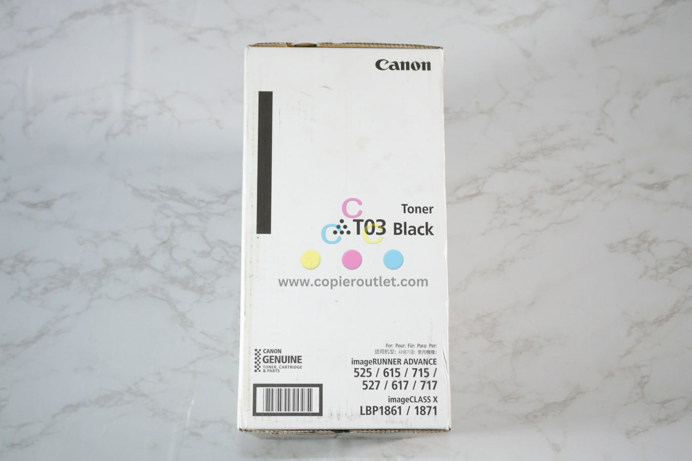 New Cosmetic OEM Canon iR ADVANCE 525,527,615 Black Toner T03 (2725C001AA)