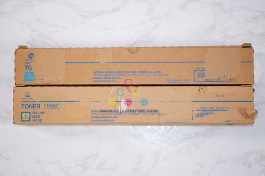 2 Cosmetic OEM Konica Minolta bizhub C450i,C550i,C650i Cyan And Yellow Toners TN626