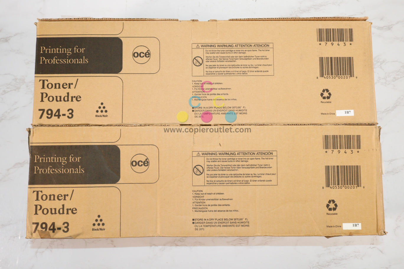 2 NEW OEM Oce Imagistics IM3510/11/12,IM4510/11/12 Black Toner 794-3 Same Day Ship