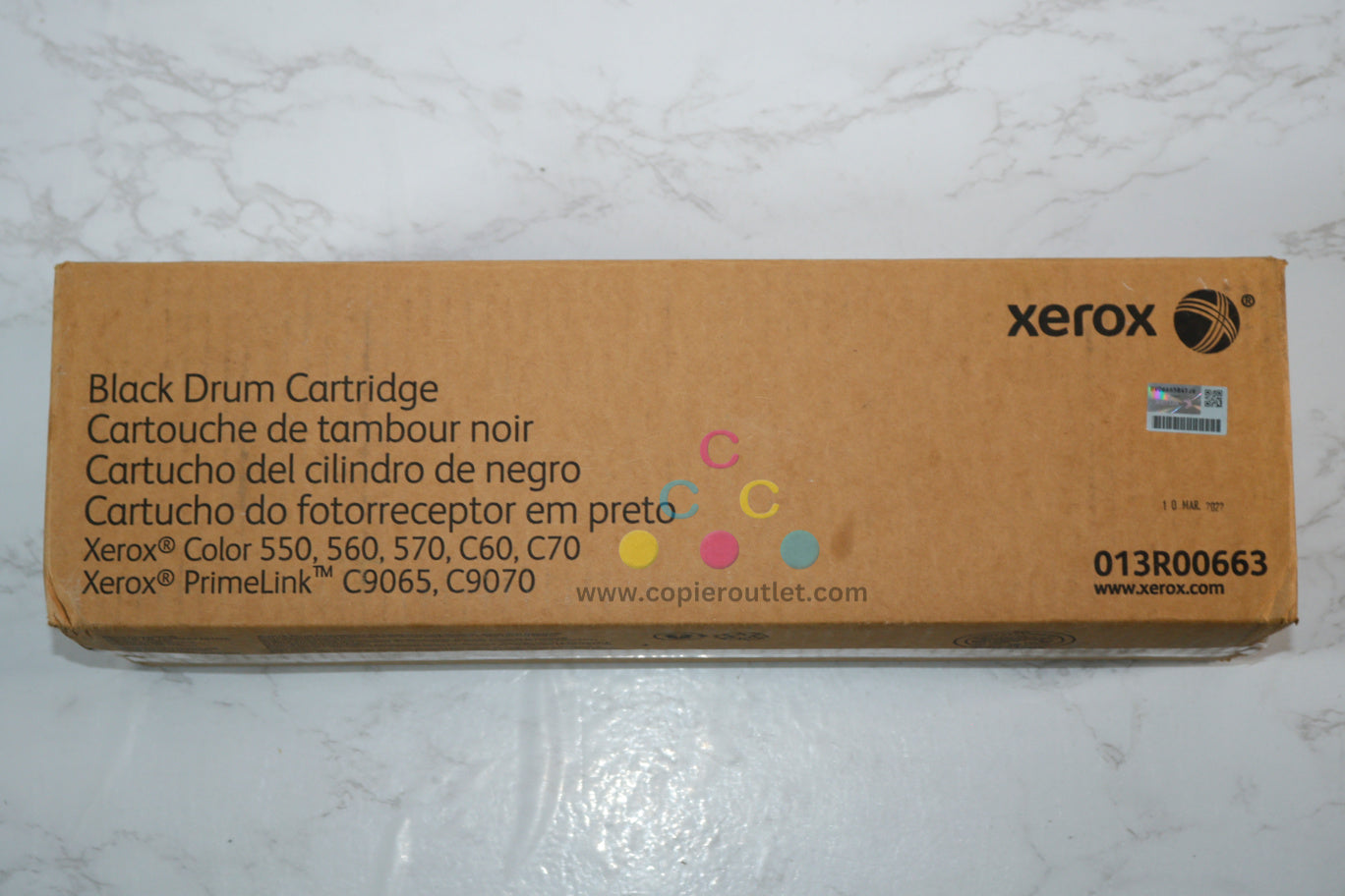 New OEM Xerox Color 550, 560, 570, C60, C70 Black Drum Cartridge, 013R00663 (13R663)