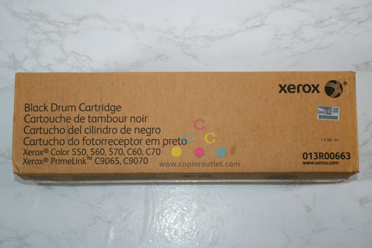 New OEM Xerox Color 550, 560, 570, C60, C70 Black Drum Cartridge, 013R00663 (13R663)