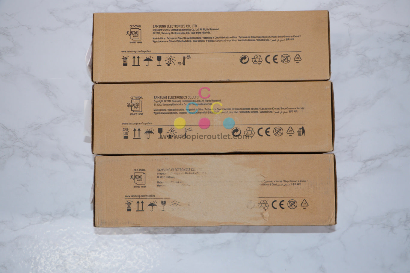 Cosmetic Genuine Samsung CLP-680/CLX-6260 Series - 506L CMY Toner Set Same Day Ship