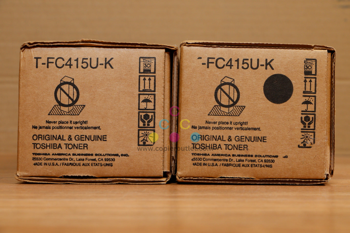 2 Genuine Toshiba T-FC415U Black Toner Carts eSTUDIO 2515AC 3015AC 3515AC 5015AC