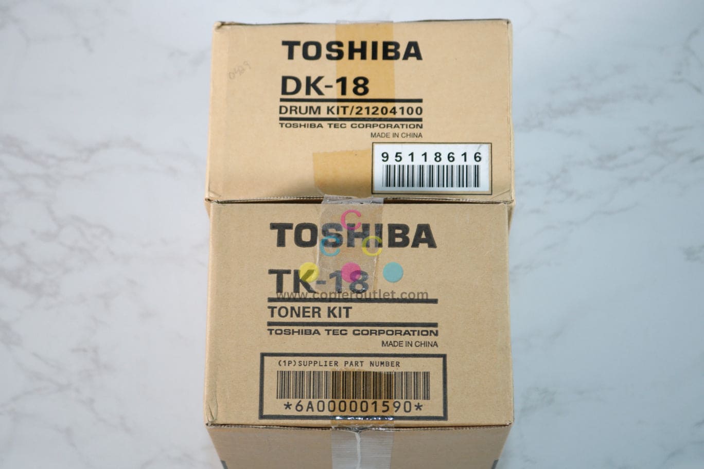 OEM Toshiba 80F,85F Drum Kit & Black Toner Kit DK-18,6A000001590 / TK-18,21204100