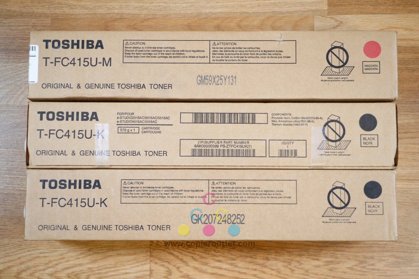 Toshiba T-FC415U MKK Toner Cartridge e-STUDIO 2515AC 3015AC 3515AC 4515AC 5015AC