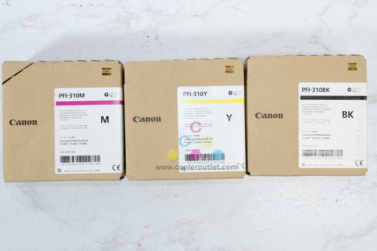 3 OEM Canon TX-2000,TX-3000,TX-4000 MYK PFI-310M Ink Tanks Same Day Shipping