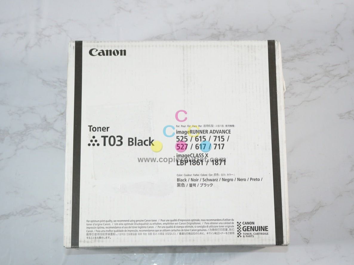 New Cosmetic OEM Canon iR ADVANCE 525,527,615 Black Toner T03 (2725C001AA)