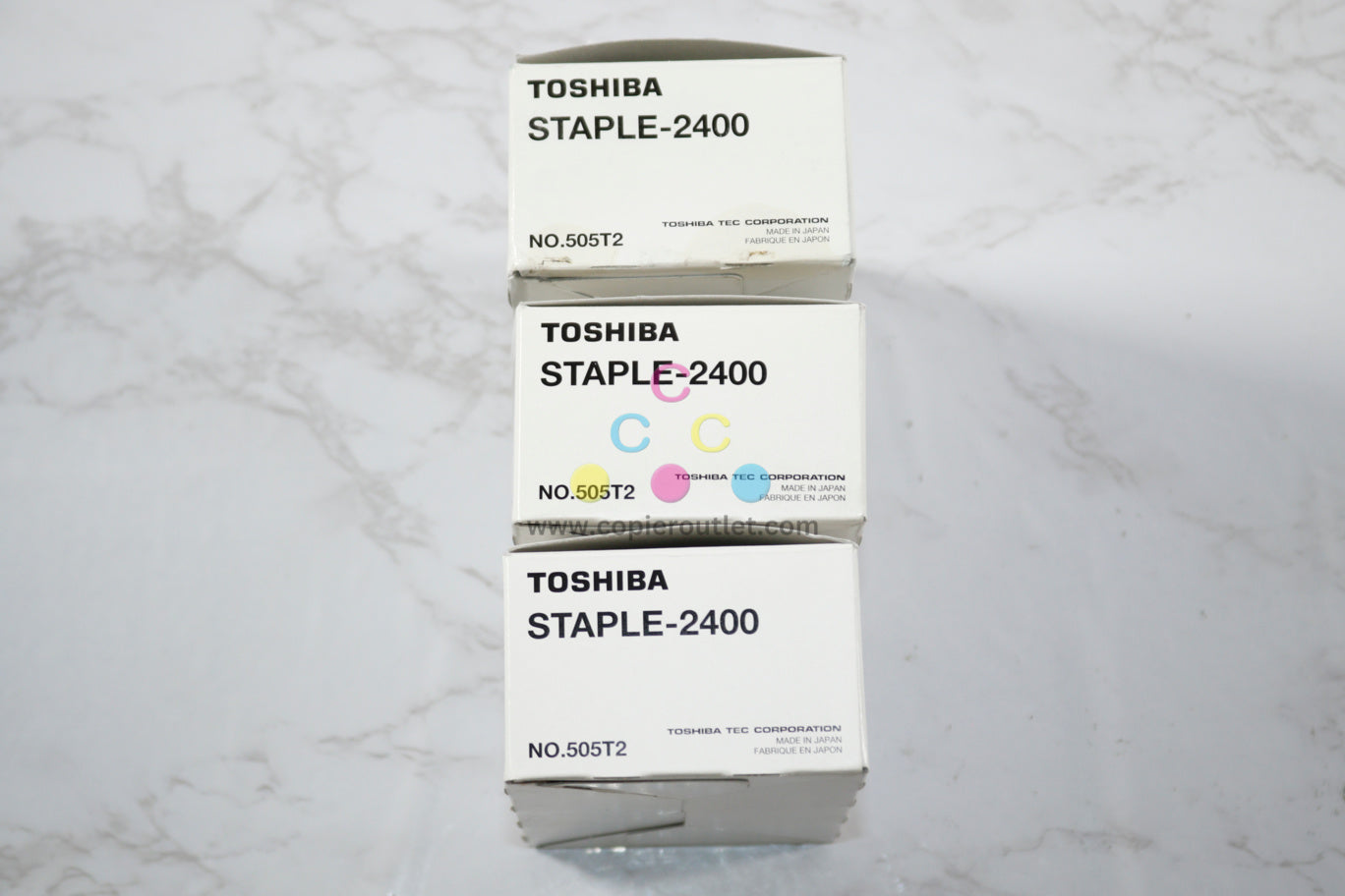 3 OEM Toshiba 3025AC, MJ1011, MJ1032 Staple-2400 Cartridge 6A000000706