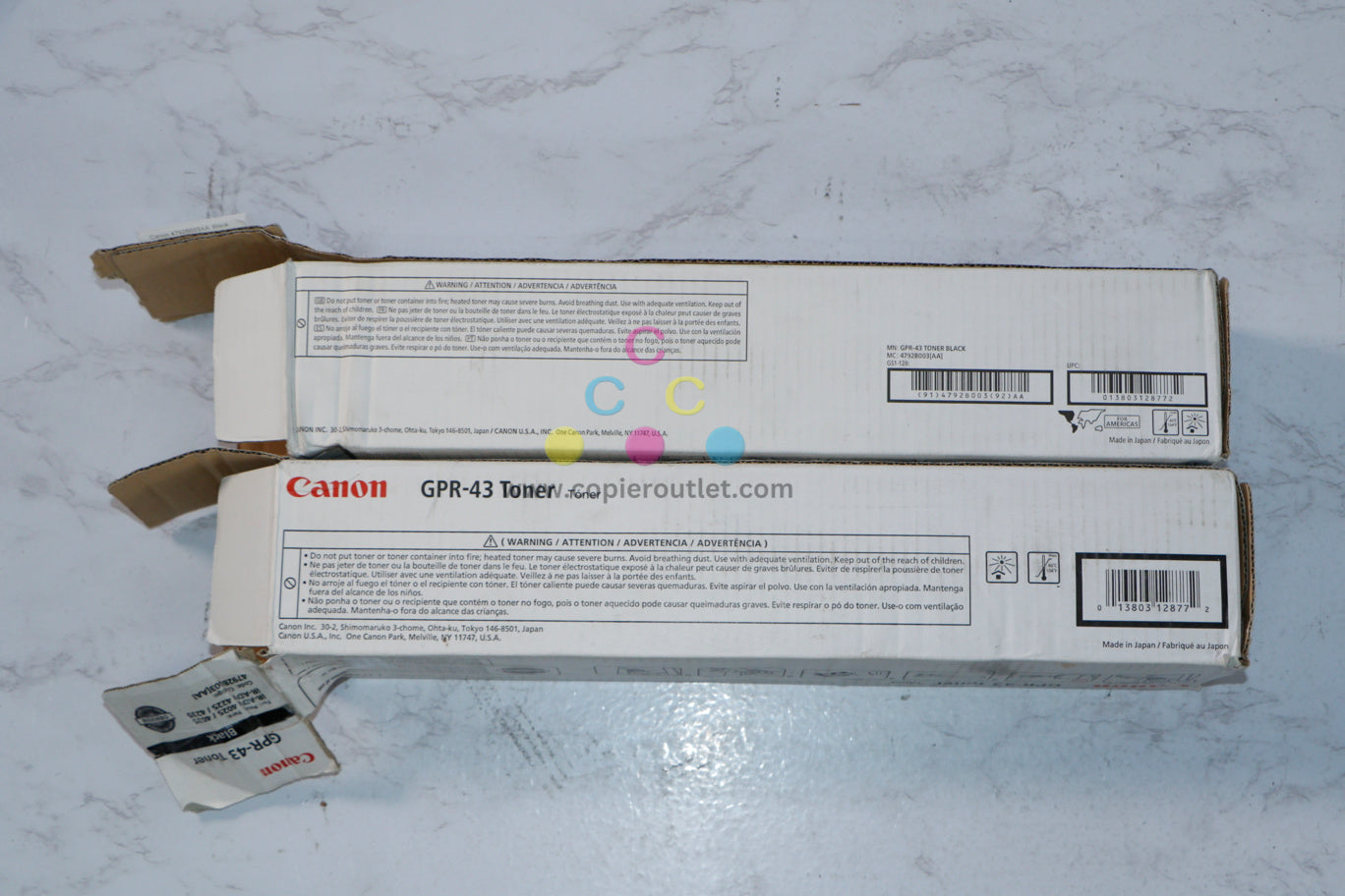 2 Open OEM Canon iR ADVANCE 4025,4035,4025,4035 Black Toner Cartridges GPR-43