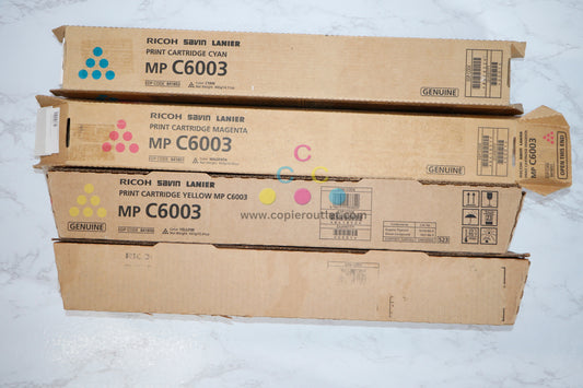 Cosmetic OEM Ricoh MPC6003, C4503, C5503, C6004 CMYK Toner Set 841849,50,51,52