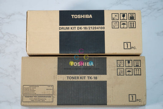 OEM Toshiba 80F,85F Drum Kit & Black Toner Kit DK-18,6A000001590 / TK-18,21204100