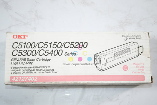 OEM OKI C5100N,C5150N,C5200N Magenta High Capacity Toner 42127402, Type C6