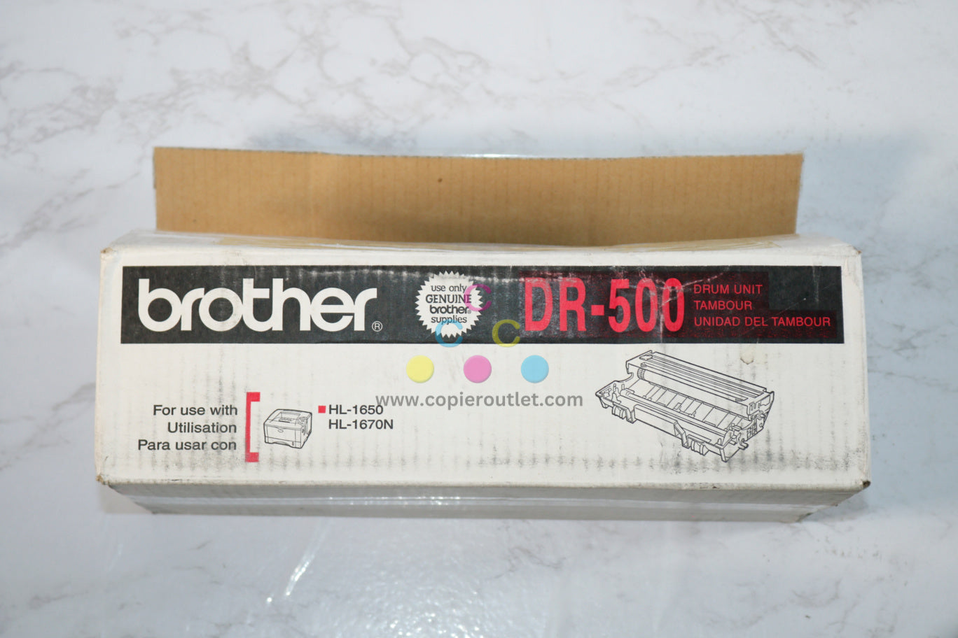 Open OEM Brother DCP-8020,DCP-8025,HL-1650,HL-1850 Black Drum Unit DR-500/DR500