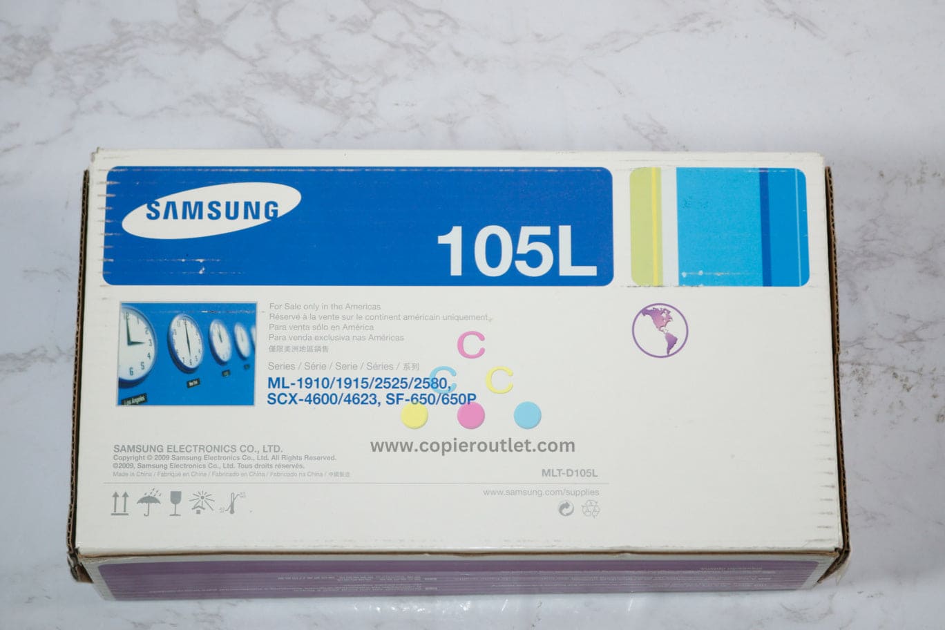 OEM Samsung ML-1915,ML-2525,ML-2580n Black High-Yield Toner Cartridge MLT-D105L