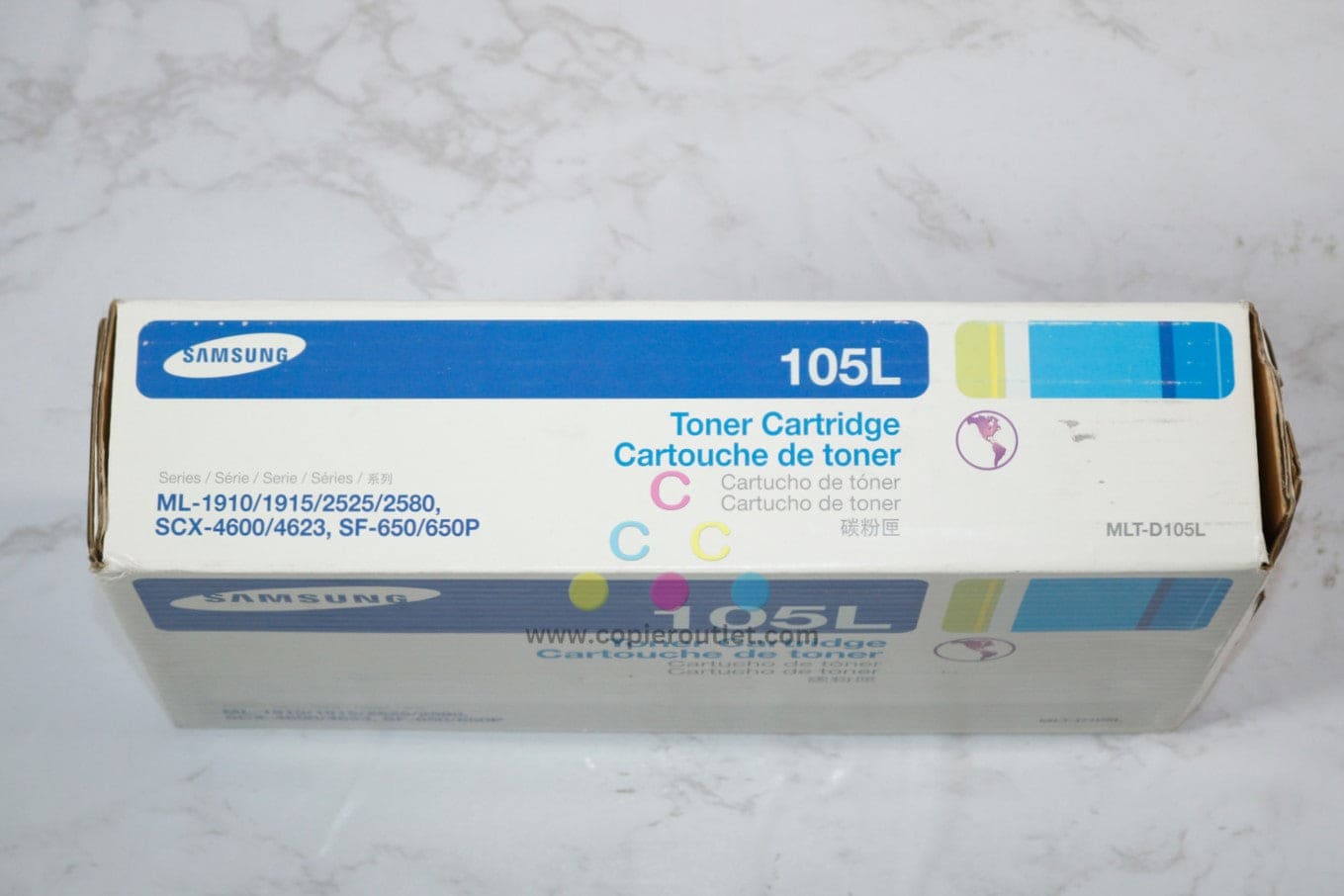 OEM Samsung ML-1915,ML-2525,ML-2580n Black High-Yield Toner Cartridge MLT-D105L