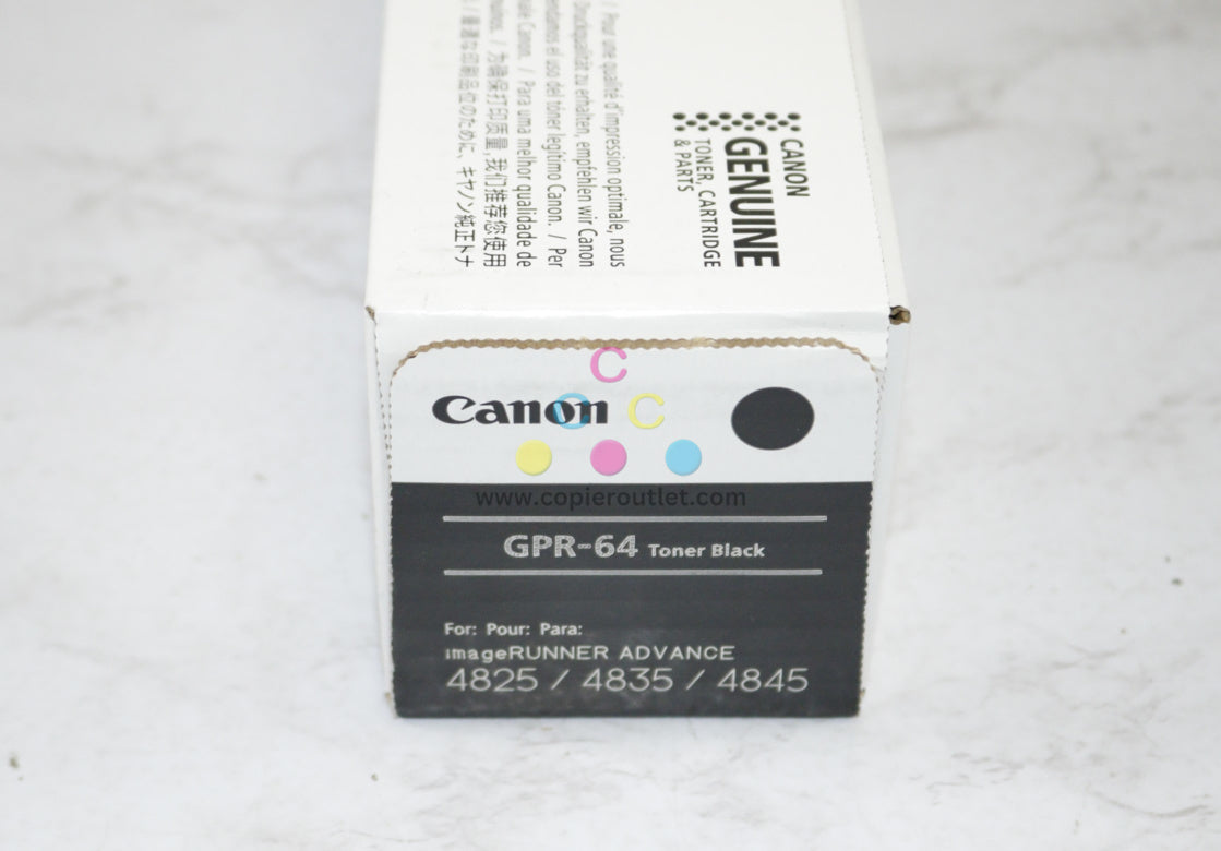 OEM Canon iR Advance DX4825i,DX4835i,DX4845i Black Toner GPR-64 Same Day Ship