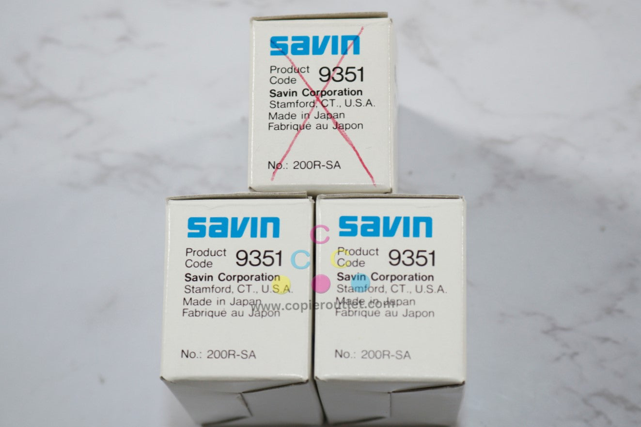 New OEM Savin Copier 9027, 9035 Stapler Cartridge 4, 9351, 200R-SA (3 Carts in total)