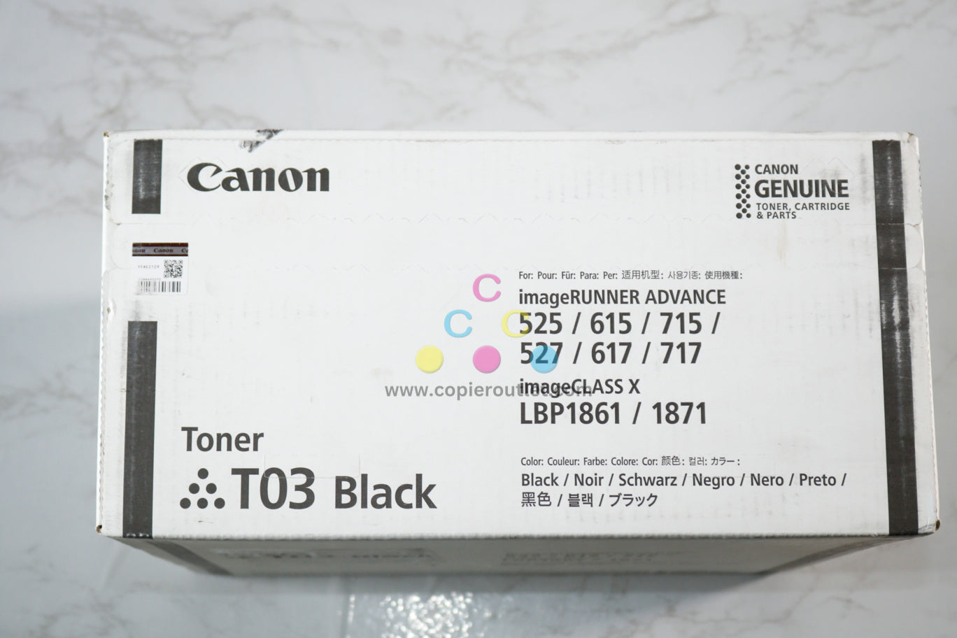 New Cosmetic OEM Canon iR ADVANCE 525,527,615 Black Toner T03 (2725C001AA)