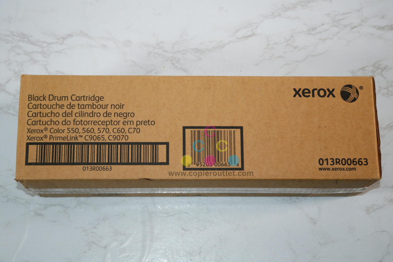 New OEM Xerox Color 550, 560, 570, C60, C70 Black Drum Cartridge, 013R00663 (13R663)