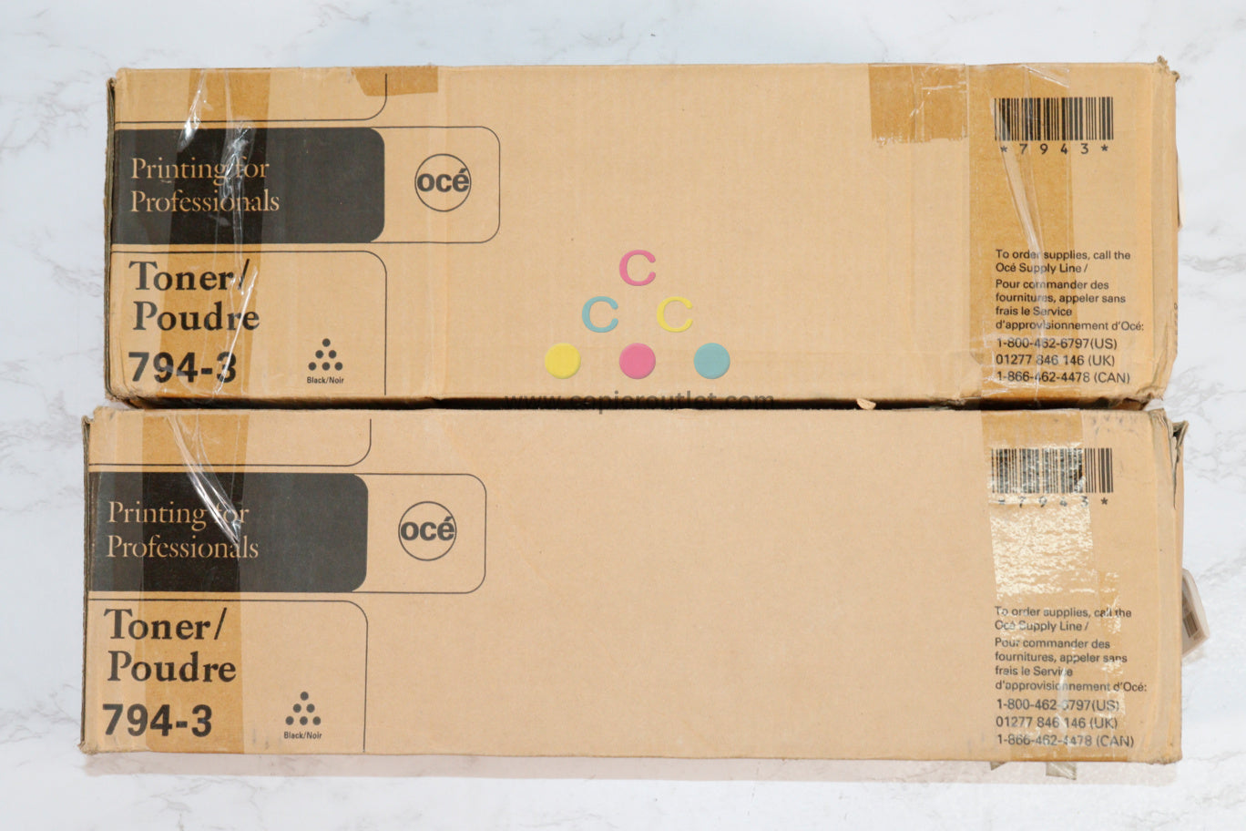 2 NEW OEM Oce Imagistics IM3510/11/12,IM4510/11/12 Black Toner 794-3 Same Day Ship