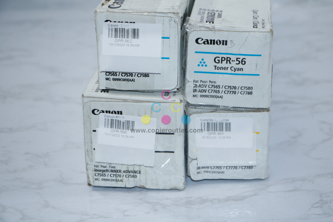 Cosmetic Genuine Canon GPR-56 CCYK Toner Carts iR ADV C7565 C7570 C7580 C7770 !!