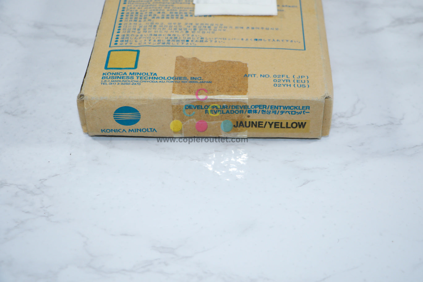 Open Genuine Konica Minolta DV501Y Yellow Developer KL5100/CF8050/8050