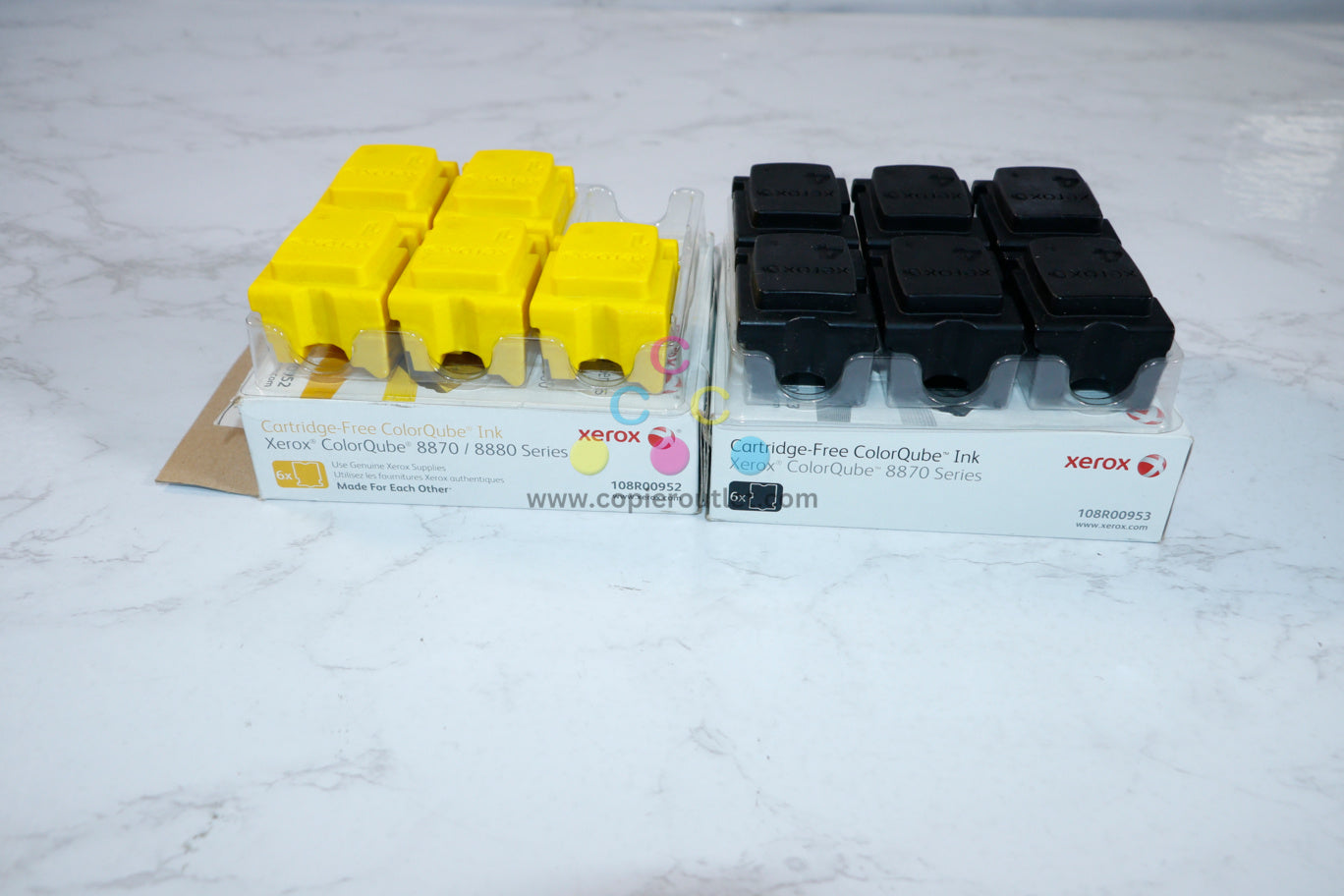 Open Box OEM Xerox ColorQube 8870 CMYK Solid Inks 108R00950,51,52,53 (23 inks in total)