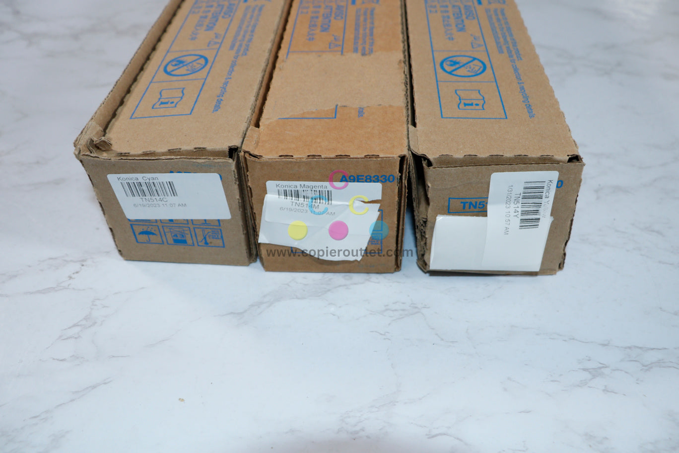 Cosmetic OEM Konica Minolta BizHub C458,C558,C658 TN514CMY Toner Set