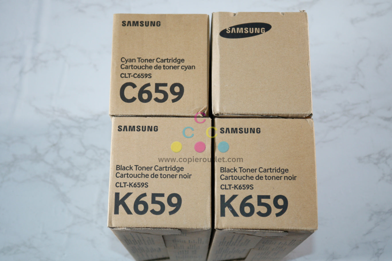 4 OEM Samsung CLX 8640ND,8650ND CMKK Toner CLT-C659S,CLT-M659S,CLT-K659S