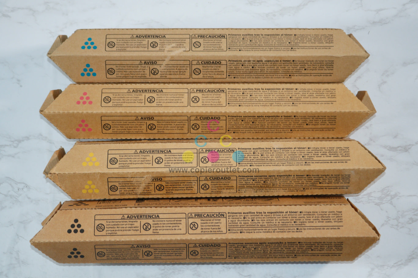 4 Cosmetic OEM Ricoh C430A,CLP37A/LP137CA CMYK Toners 821105,821106,821107,821108