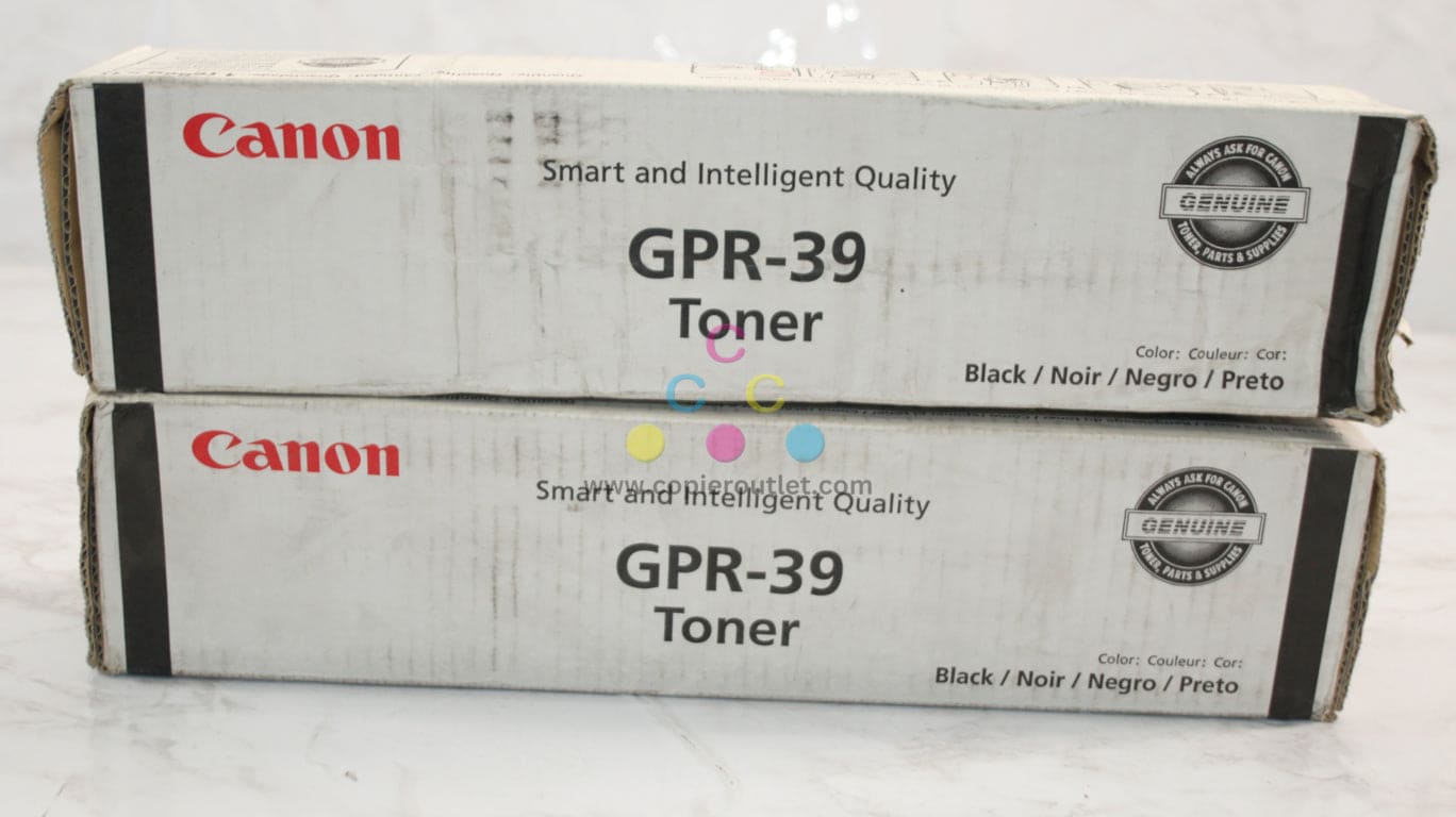 2 New OEM Canon imageRUNNER 1730,1740iF,1750 Black Toners GPR-39K  2787B003